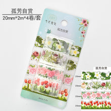 Load image into Gallery viewer, Floral & Fruits Washi Tape Sets (4 Designs) - Original Kawaii Pen