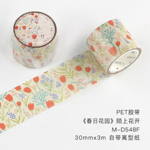 Load image into Gallery viewer, The Floral Garden Wide Masking Tapes (6 Designs)