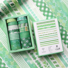 Load image into Gallery viewer, Green Land Washi Tape Set - (12pcs ) - Original Kawaii Pen