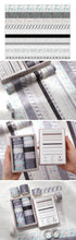 Load image into Gallery viewer, Solid Pattern Washi Tape Set (12pcs)