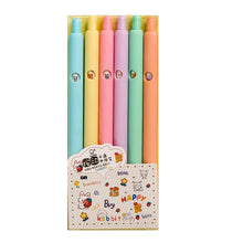 Load image into Gallery viewer, Candy Color Click Gel Pen Set (6pcs)