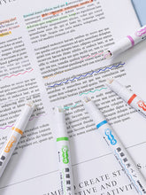 Load image into Gallery viewer, Multi-color Curved Line Highlighters (3 pcs)