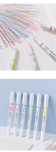 Load image into Gallery viewer, Multi-color Curved Line Highlighters (6 pcs)