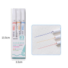 Load image into Gallery viewer, Multi-color Curved Line Highlighters (3 pcs)