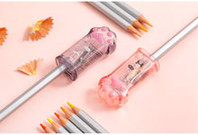 Load image into Gallery viewer, Cute Cat Paw Transparent Pencil Sharpener