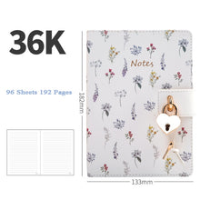 Load image into Gallery viewer, The Notes Journal with a Lock (B6)