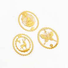 Load image into Gallery viewer, Fairy Garden Gold Series Bookmarks (3pcs a set)