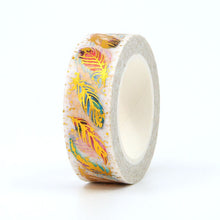 Load image into Gallery viewer, Gorgeous Gold Foiled Feather Washi Tape