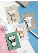 Load image into Gallery viewer, Lift Paw Paw Cartoon Memo Pad Set (4pcs)