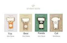 Load image into Gallery viewer, Lift Paw Paw Cartoon Memo Pad Set (4pcs)