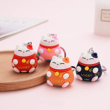 Load image into Gallery viewer, Japanese Lucky Kitty KeyChain