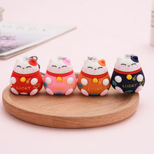 Load image into Gallery viewer, Japanese Lucky Kitty KeyChain