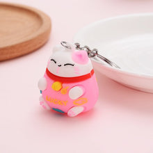 Load image into Gallery viewer, Japanese Lucky Kitty KeyChain