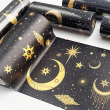 Load image into Gallery viewer, Extra Wide - Gold & Silver Asteroid Constellation Masking Tape