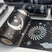 Load image into Gallery viewer, Extra Wide - Gold & Silver Asteroid Constellation Masking Tape