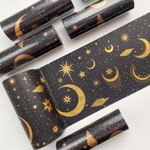 Load image into Gallery viewer, Extra Wide - Gold & Silver Asteroid Constellation Masking Tape
