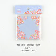 Load image into Gallery viewer, The Floral Seasons Memo Pads (100 pcs a set)