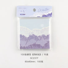 Load image into Gallery viewer, The Floral Seasons Memo Pads (100 pcs a set)