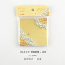 Load image into Gallery viewer, The Floral Seasons Memo Pads (100 pcs a set)