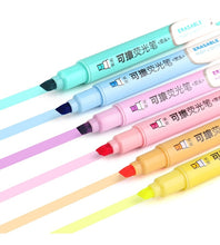 Load image into Gallery viewer, Erasable Bright Color Highlighter Set ( 6pcs a set) - Original Kawaii Pen