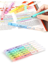 Load image into Gallery viewer, Erasable Bright Color Highlighter Set ( 6pcs a set) - Original Kawaii Pen