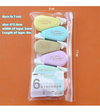 Load image into Gallery viewer, Macaron & Gray Tone Color Mini Correction Tape Sets