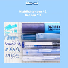 Load image into Gallery viewer, Colorful Gel Pens & Highlighter Sets (5pcs a Set)