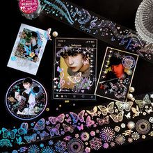Load image into Gallery viewer, Magic Circle Laser Washi Tapes - Extra Wide Tapes - Original Kawaii Pen