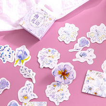 Load image into Gallery viewer, Purple Flower Stickers - Original Kawaii Pen