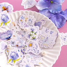Load image into Gallery viewer, Purple Flower Stickers - Original Kawaii Pen