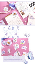 Load image into Gallery viewer, Purple Flower Stickers - Original Kawaii Pen