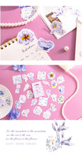 Load image into Gallery viewer, Purple Flower Stickers - Original Kawaii Pen