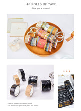 Load image into Gallery viewer, Universe Fantasy Gold Foiled Washi Tape Sets