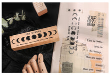 Load image into Gallery viewer, Calendar Months Wooden Stamps (14 pieces a set)