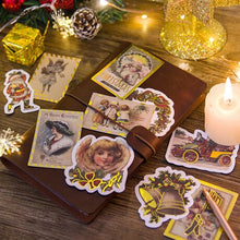 Load image into Gallery viewer, Vintage Style Christmas Stickers