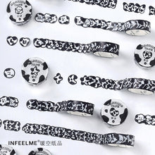 Load image into Gallery viewer, Black & White Sticker Rolls