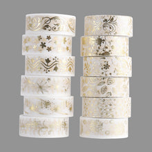Load image into Gallery viewer, The Golden Heaven Floral & Plant Washi Tape Set - Original Kawaii Pen