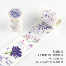 Load image into Gallery viewer, Japanese Floral Season Wide Masking Tapes (6 Types)