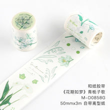 Load image into Gallery viewer, Japanese Floral Season Wide Masking Tapes (6 Types)