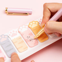 Load image into Gallery viewer, Cute Cat Paw Insert Sticky Notes