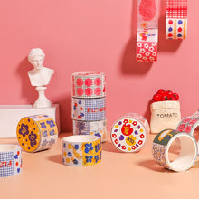 Load image into Gallery viewer, Colorful Floral Washi Tape Set (6pcs)