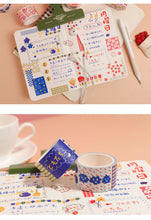 Load image into Gallery viewer, Colorful Floral Washi Tape Set (6pcs)