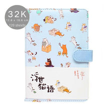 Load image into Gallery viewer, Cute Kitty's Daily Life Leather Notebook Planner