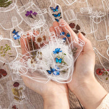 Load image into Gallery viewer, Japanese Floral Bottle Stickers (8 Types) - Original Kawaii Pen