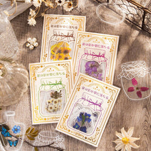 Load image into Gallery viewer, Japanese Floral Bottle Stickers (8 Types) - Original Kawaii Pen