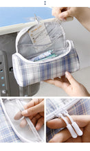 Load image into Gallery viewer, Japanese Plaid Design Bowknot Pencil Case (Large Capacity)