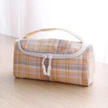 Load image into Gallery viewer, Japanese Plaid Design Bowknot Pencil Case (Large Capacity)