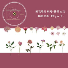 Load image into Gallery viewer, Japanese Floral Stickers in a CD - Original Kawaii Pen