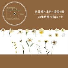 Load image into Gallery viewer, Japanese Floral Stickers in a CD - Original Kawaii Pen