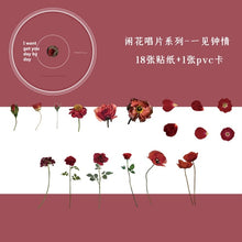 Load image into Gallery viewer, Japanese Floral Stickers in a CD - Original Kawaii Pen